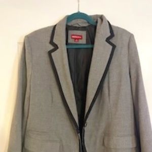 Merona - Gray w/Black Trimmed Blazer